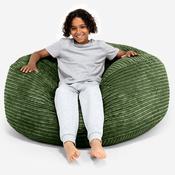 Ultra Comfy Kids Super Sized Bean Bag 6-14 yr - Cord Forest Green image