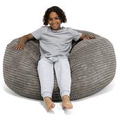 Ultra Comfy Kids Super Sized Bean Bag 6-14 yr - Cord Graphite Grey image