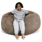 Ultra Comfy Kids Super Sized Bean Bag 6-14 yr - Cord Mocha Brown image