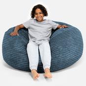 Ultra Comfy Kids Super Sized Bean Bag 6-14 yr - Cord Navy Blue image