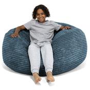 Ultra Comfy Kids Super Sized Bean Bag 6-14 yr - Cord Navy Blue image