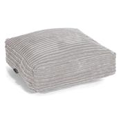 Large Floor Cushion - Cord Silver Grey
