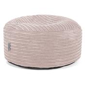 Large Round Footstool - Cord Blush Pink