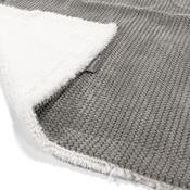 Sherpa Throw / Blanket - Pom Pom Charcoal Grey image