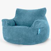 Children's Armchair Bean Bag 3-8 yr - Pom Pom Aegean Blue image