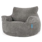 Children's Armchair Bean Bag 3-8 yr - Pom Pom Charcoal Grey