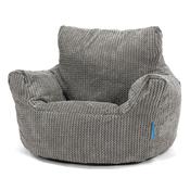 Kids Armchair Bean Bag for Toddlers 1-3 yr - Pom Pom Charcoal Grey image