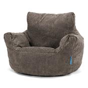 Kids Armchair Bean Bag for Toddlers 1-3 yr - Pom Pom Chocolate Brown image