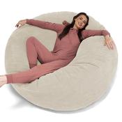 Mega Mammoth Bean Bag Sofa - Pom Pom Ivory