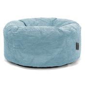 Large Round Pouffe - Pom Pom Aegean Blue image