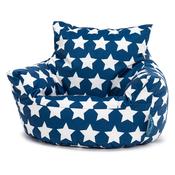 Kids Armchair Bean Bag for Toddlers 1-3 yr - Print Blue Star image