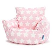 Kids Armchair Bean Bag for Toddlers 1-3 yr - Print Pink Star