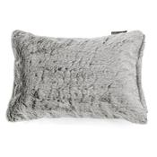 Decorative Rectangular Cushion Cover 35 x 50cm - Fluffy Faux Fur Rabbit Light Grey