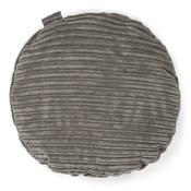 Round Scatter Cushion Cover 50cm - Cord Graphite Grey