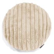 Round Scatter Cushion Cover 50cm - Ultra Plush Cord Cream image