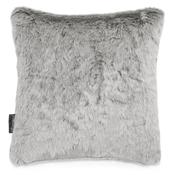 Decorative Cushion Cover 47 x 47cm - Fluffy Faux Fur Rabbit Light Grey