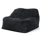 Sloucher Bean Bag Chair - Cord Black