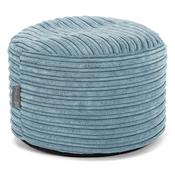 Small Round Footstool - Cord Aegean Blue
