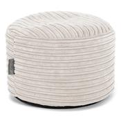 Small Round Footstool - Cord Ivory