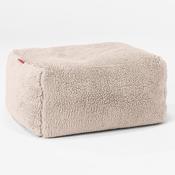 Small Footstool - Teddy Faux Fur Mink