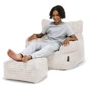 Teens Bean Bag Armchair 6-14 yr - Cord Ivory