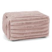 Small Footstool - Ultra Plush Cord Dusty Pink