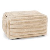 Small Footstool - Ultra Plush Cord Peach