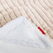 Sherpa Throw / Blanket - Ultra Plush Cord Cream