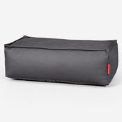 Large Footstool - Vegan Leather Black