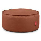 Large Round Pouffe - Vegan Leather Chestnut image