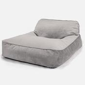 Double Day Bed Bean Bag - Velvet Silver image