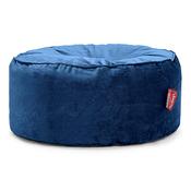 Large Round Pouffe - Velvet Midnight Blue image