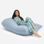 Grande XL Bean Bag - Stretchy Cotton Baby Blue image