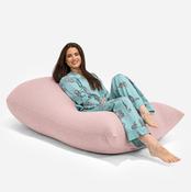 Grande XL Bean Bag - Stretchy Cotton Baby Pink image