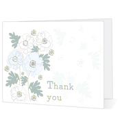 Pale Blue Flower Thank you - Big Leap Designs image