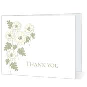 Pale Flowers Thank you - Big Leap Designs