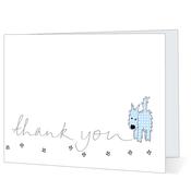 Little blue dog thank you - Big Leap Designs