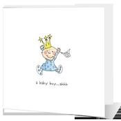 A New Baby Boy Congratulations card image