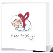 Made for loving new baby card image