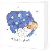 Míorúilt Bheag | Irish New baby congratulations card | image