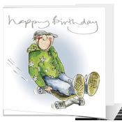 Happy Birthday Skateboard - Big Leap Designs