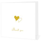 Gold Hearts - Thank You - Big Leap Designs image