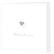 Silver Hearts Invitation - Big Leap Designs image