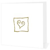 Celtic Gold Heart Invitation - Big Leap Designs image