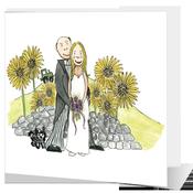 Couple with sunflowers - Big Leap Designs
