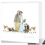 Couple with animals - Big Leap Designs