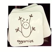Eggcentric Coasters - Big Leap Designs image