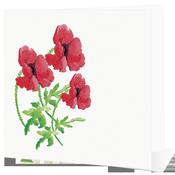 Poppy Notelet - Big Leap Designs image