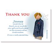 Boy in Blue Blazer Thank you - Big Leap Designs image