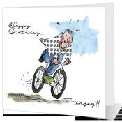 Happy Birthday Cyclist | Fun birthday card for him |